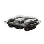 4 Bölmeli Mikrodalga Kabı Seti 200 Adet (Sıcağa Dayanıklı)