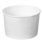 Kapaklı Karton Çorba Kasesi 16 oz Beyaz (500 Adet)