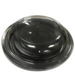 Plastik Waffle Kabı 750 cc Siyah Set (300 Adet)