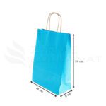 19x24x8 Mavi Kraft Poşet