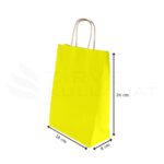 19x24x8 Sarı Kraft Poşet