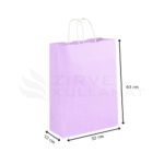 32x40x12 cm Pembe Kraft Çanta