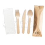 Bambu tahta çatal bıçak kaşık seti