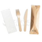 Bambu tahta çatal bıçak seti