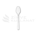 Plastik Tatlı Kaşık Lüks Şeffaf