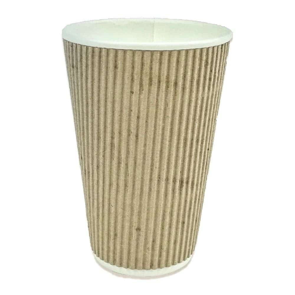 14-oz-ripple-karton-bardak.jpg 14 oz Ripple Karton Bardak Double Wall (500 Adet) - Görsel 1