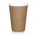 16 oz Double Wall Karton Bardak Kraft (500 Adet)