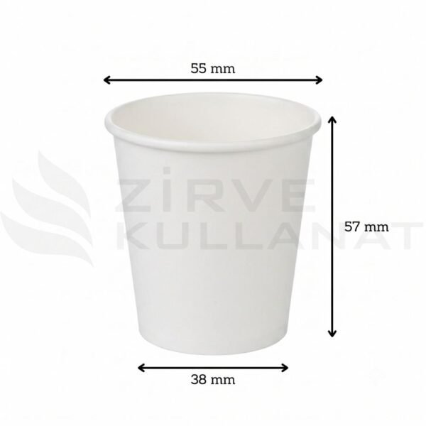 2.5 oz karton bardak beyaz