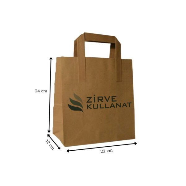 22x24x12 cm Dıştan Saplı Kağıt Çanta