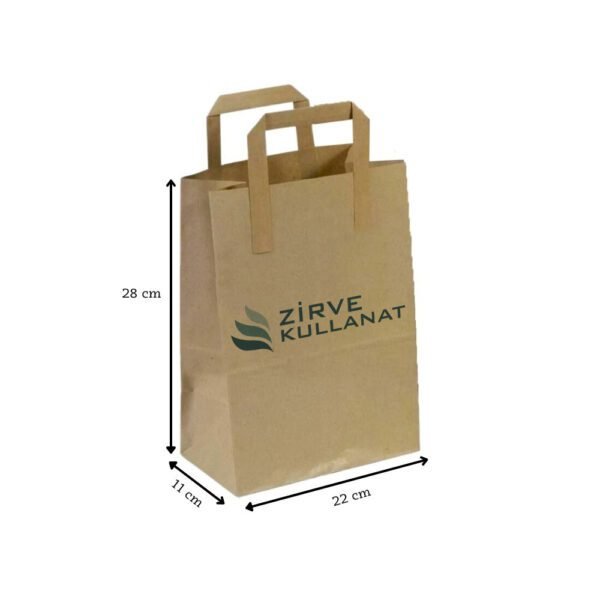 22x28x12 cm Dıştan Saplı Kağıt Çanta