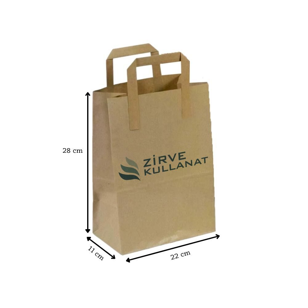 22x28x12 cm Dıştan Saplı Kağıt Çanta