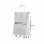 Beyaz Renkli Kraft Çanta 25x31x12cm