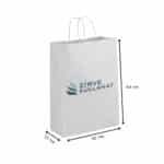 Beyaz Karton Çanta 32x40x12cm