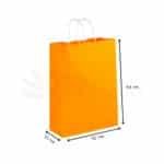 32x40x12 cm Turuncu Kraft Çanta