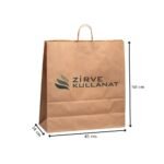 Büküm Saplı Kağıt Poşet 45x50x14 cm