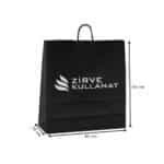 45x50x14 cm Siyah Kraft Çanta