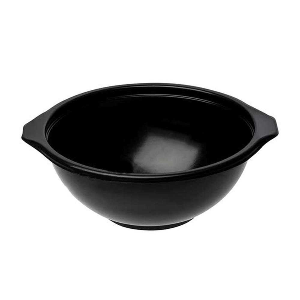 Ozge-Plastik-Corba-Kasesi-Siyah-150-mm.jpeg Plastik Çorba Kasesi Kapaklı Siyah 510cc (450 Adet) - Görsel 1