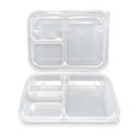 Kebap Kabı 3 Bölmeli Şeffaf 75 Adet