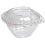 Plastik Kapaklı Salata Kasesi 250 cc (400 Adet)