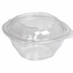 Plastik Kapaklı Salata Kasesi 500 cc (600 Adet)