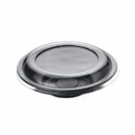 Plastik Salata Kasesi 500 cc Siyah Set (300 Adet)