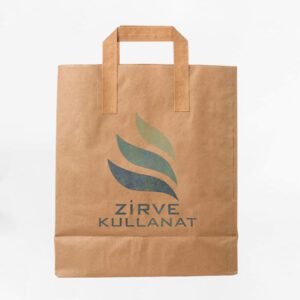 dıştan saplı kraft çanta