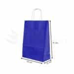 25x31x12 cm Lacivert Kağıt Poşet