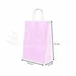 25x31x12 cm Pembe Kağıt Poşet