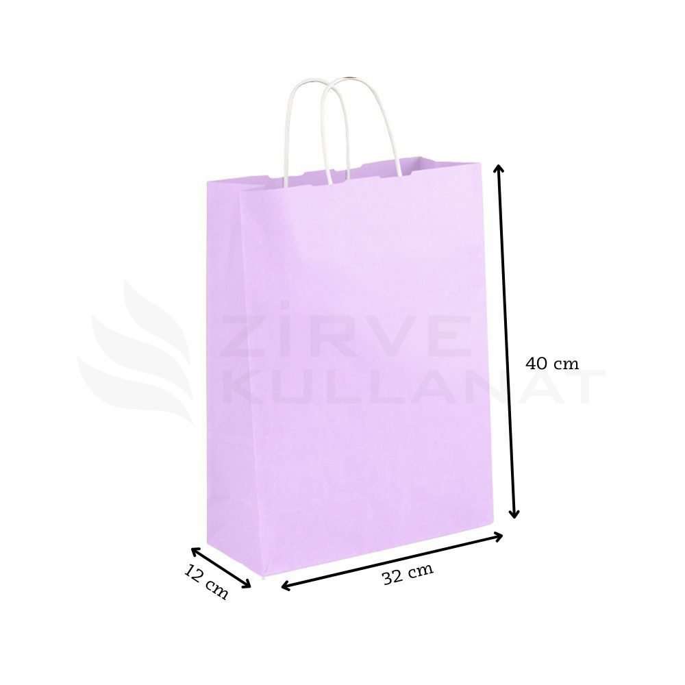 32x40x12 cm Pembe Kraft Çanta