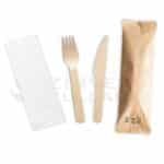 Bambu tahta çatal bıçak seti
