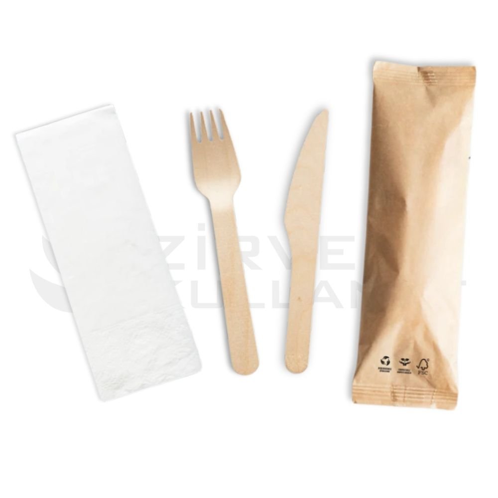 Bambu tahta çatal bıçak seti Bambu tahta çatal bıçak seti