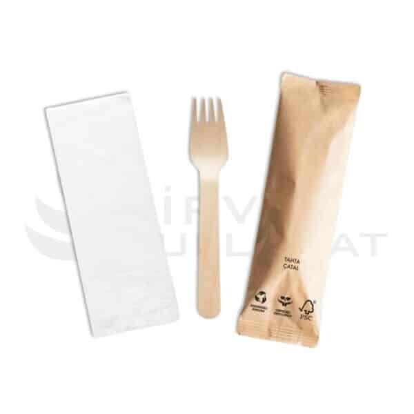 Bambu tahta çatal seti