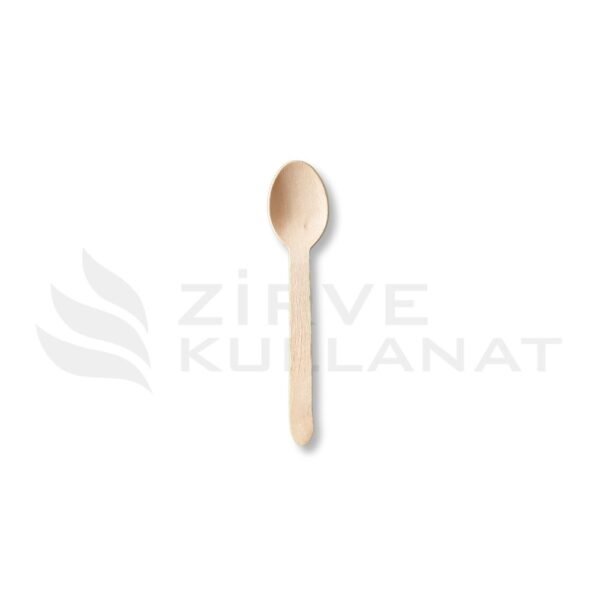 Bambu tahta tatlı kaşığı