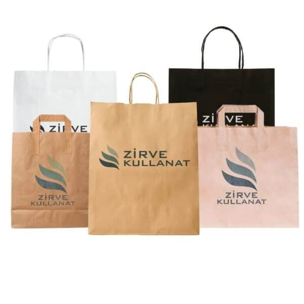 Baskılı kraft çanta