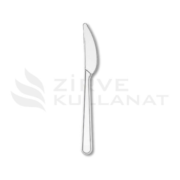 Plastik Bıçak Lüks Şeffaf