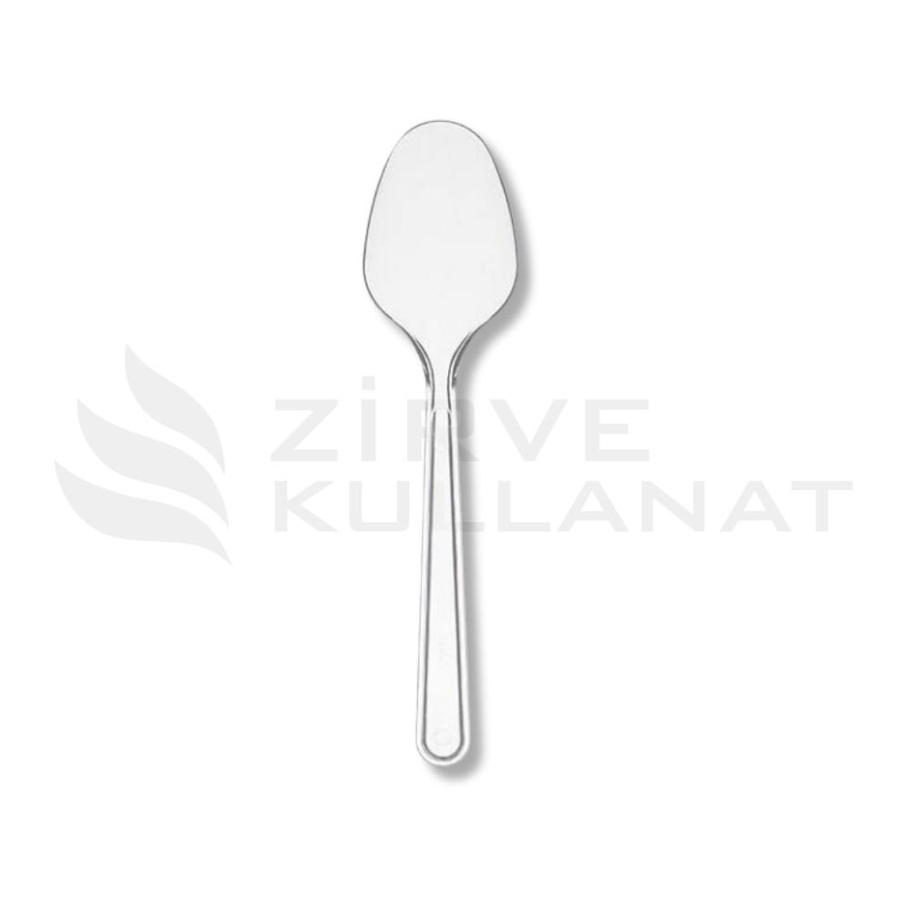 Plastik Kaşık Lüks Şeffaf Plastik Kaşık Lüks Şeffaf