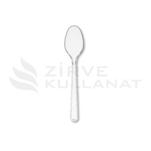 Plastik Tatlı Kaşık Lüks Şeffaf