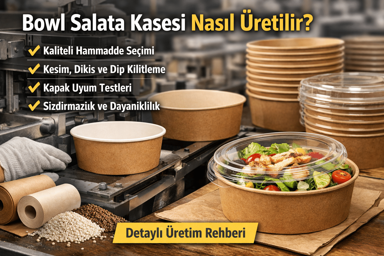 Bowl Salata Kasesi Nasıl Üretili